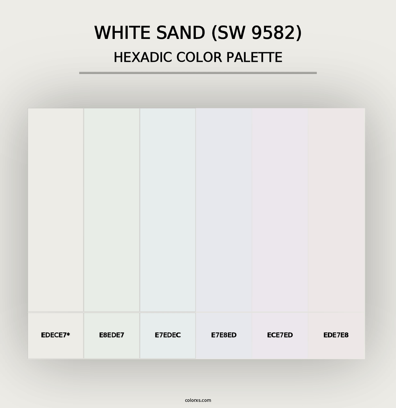 White Sand (SW 9582) - Hexadic Color Palette