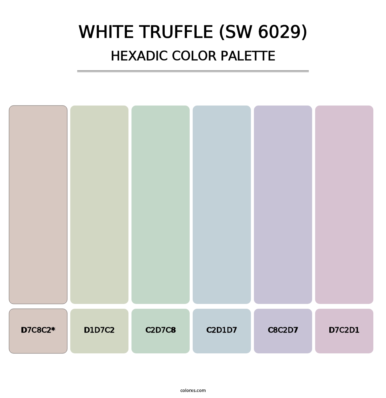 White Truffle (SW 6029) - Hexadic Color Palette