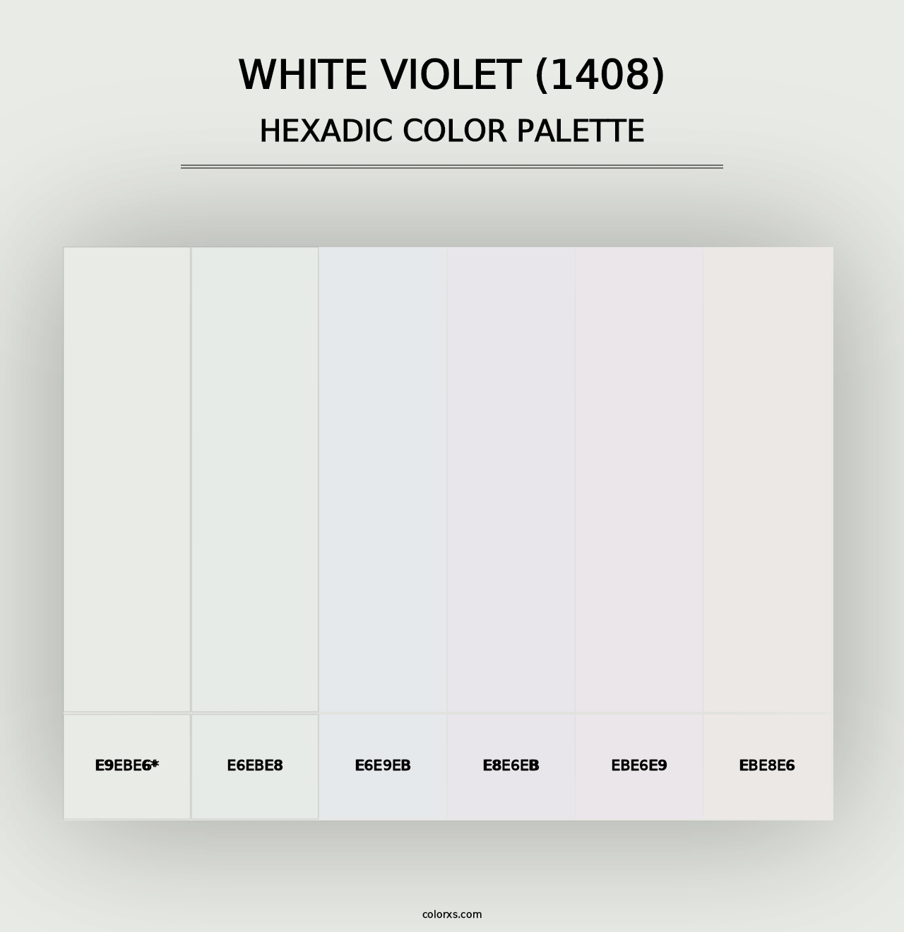 White Violet (1408) - Hexadic Color Palette