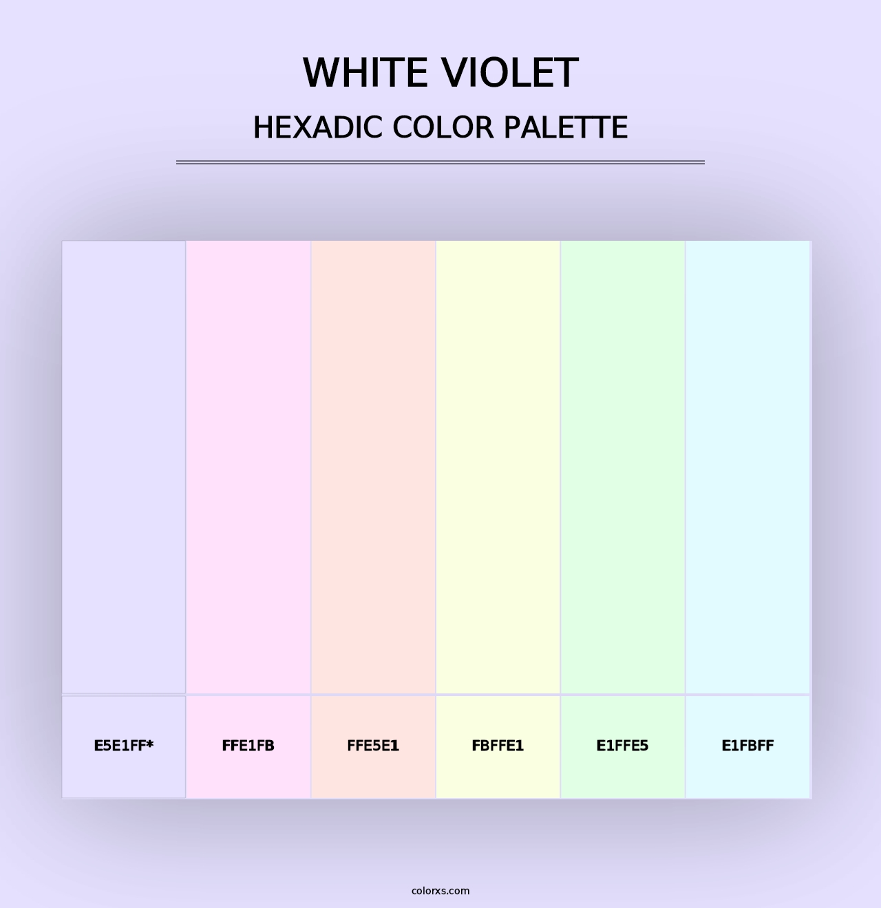 White Violet - Hexadic Color Palette