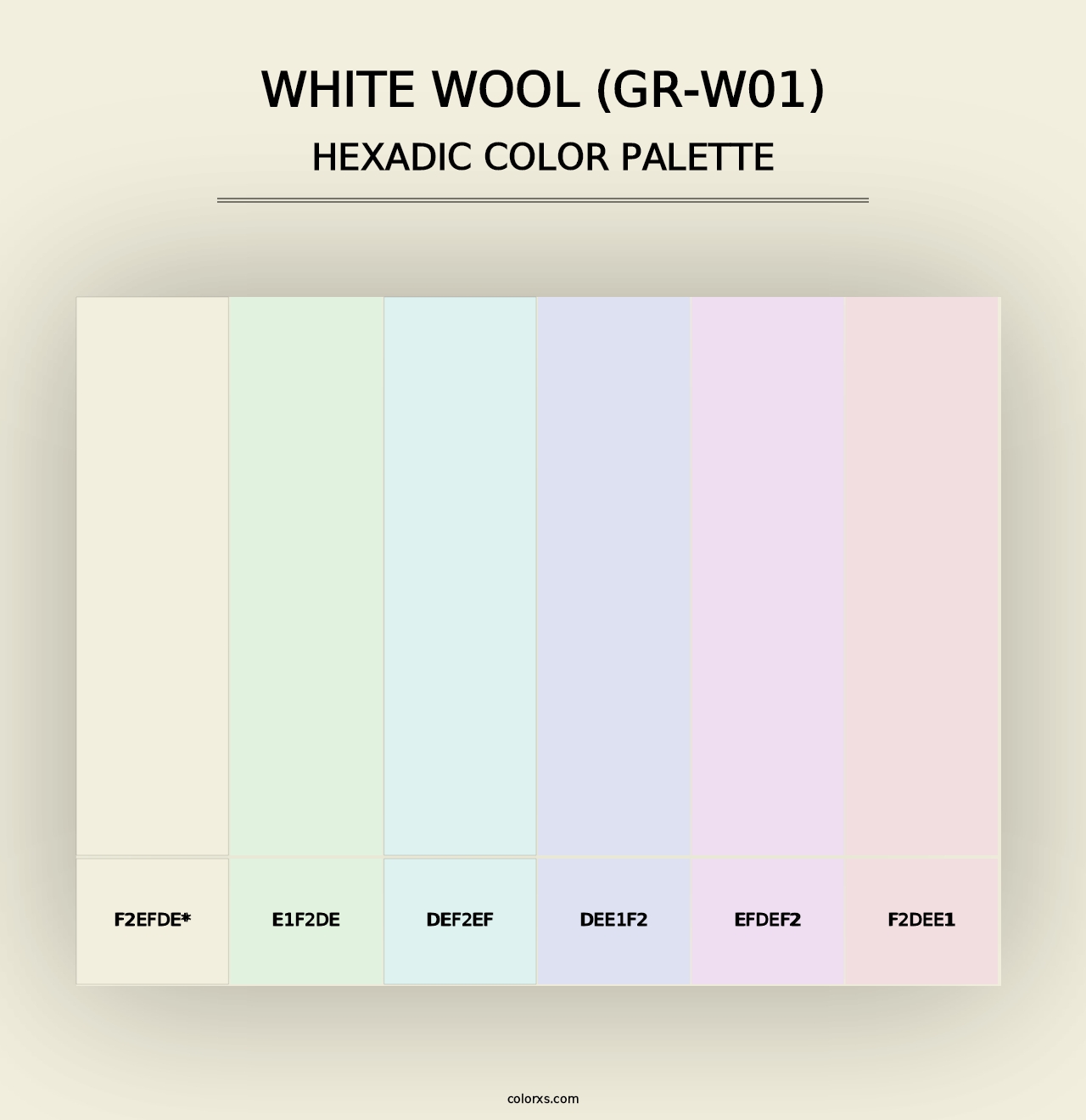 White Wool (GR-W01) - Hexadic Color Palette