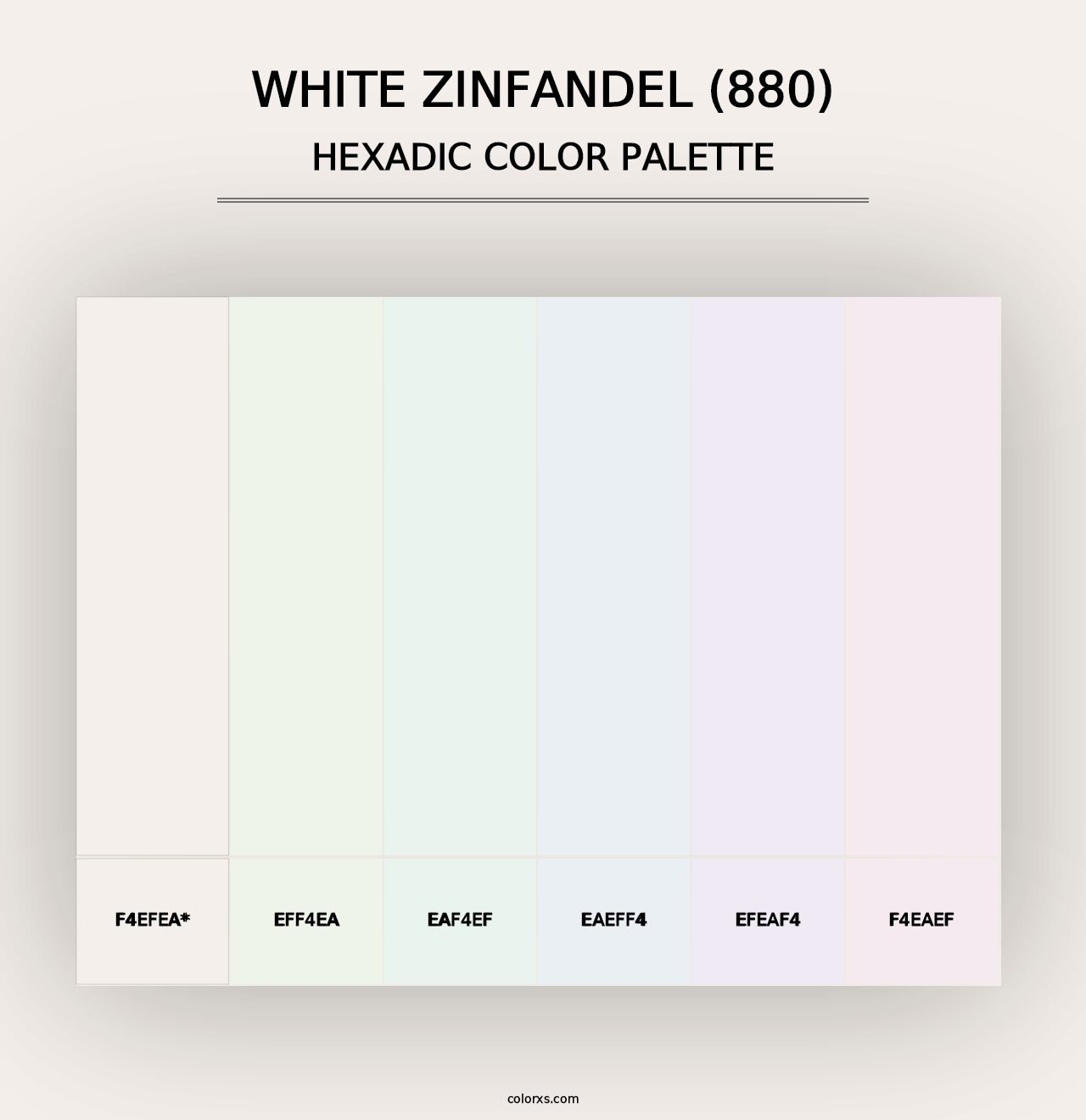 White Zinfandel (880) - Hexadic Color Palette