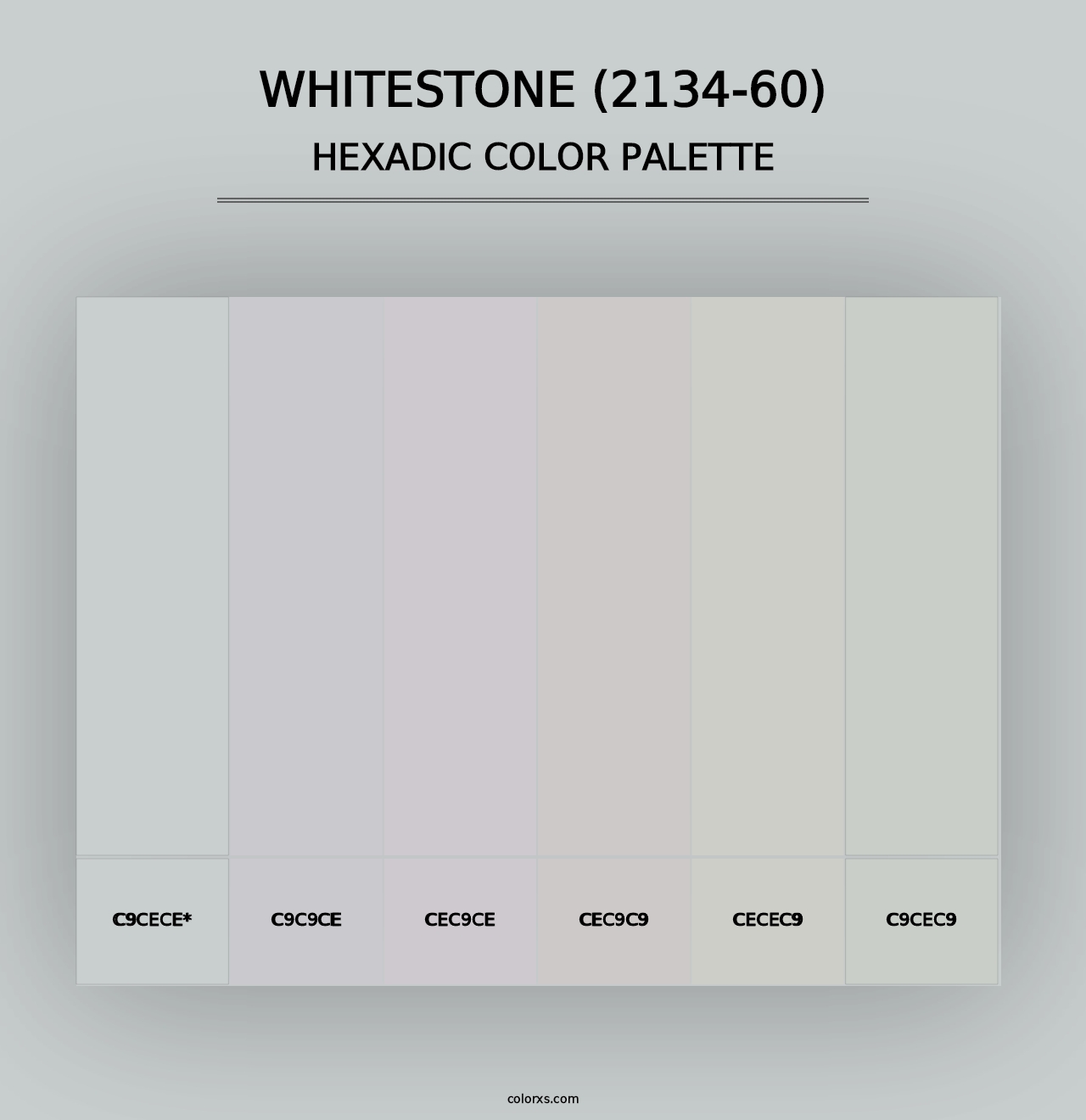 Whitestone (2134-60) - Hexadic Color Palette