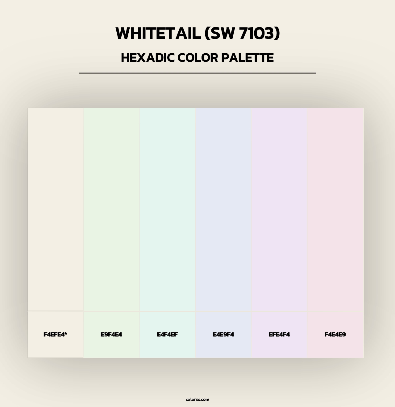 Whitetail (SW 7103) - Hexadic Color Palette