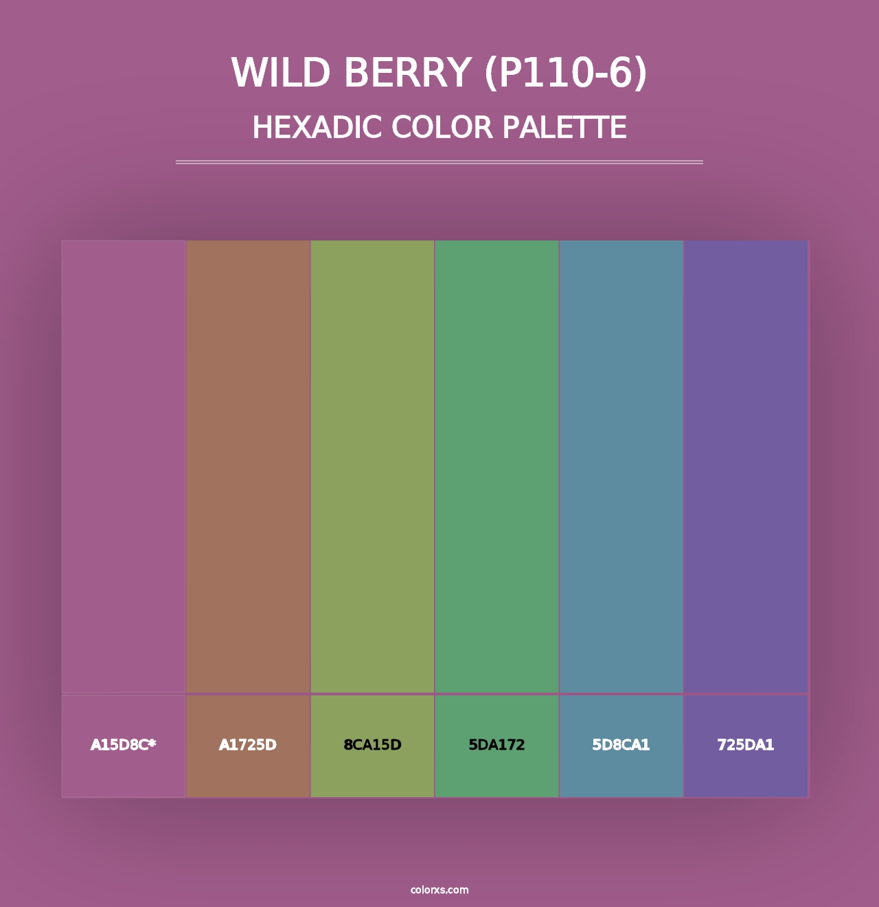 Wild Berry (P110-6) - Hexadic Color Palette