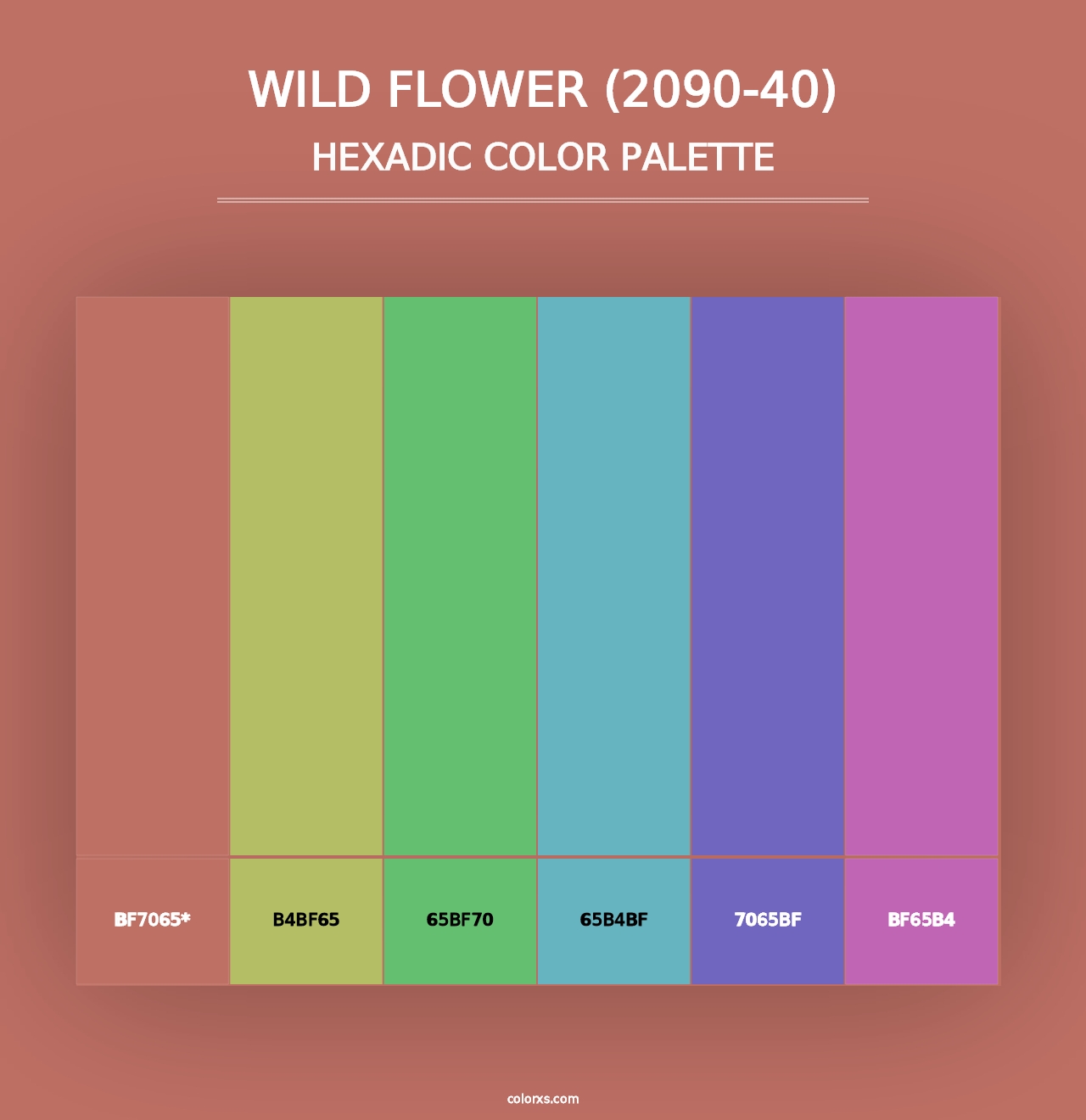 Wild Flower (2090-40) - Hexadic Color Palette