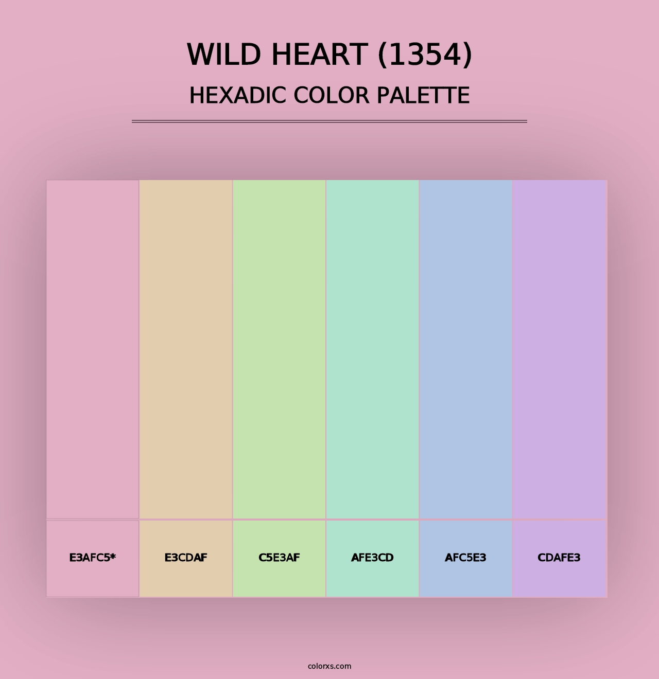 Wild Heart (1354) - Hexadic Color Palette