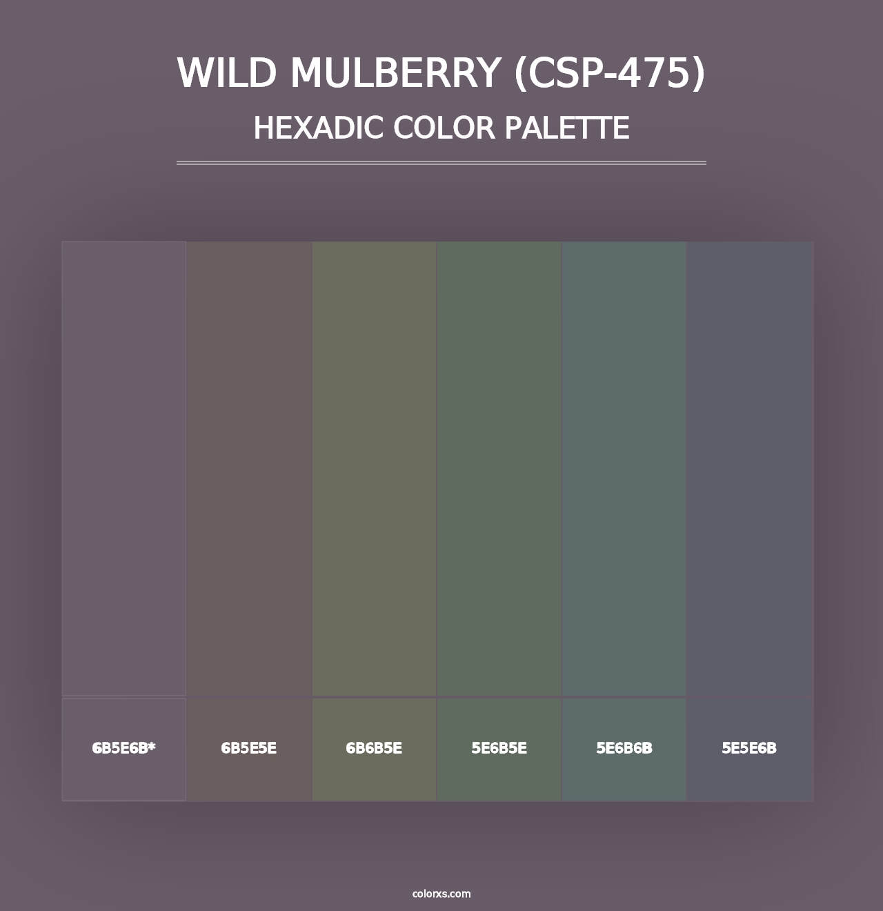 Wild Mulberry (CSP-475) - Hexadic Color Palette