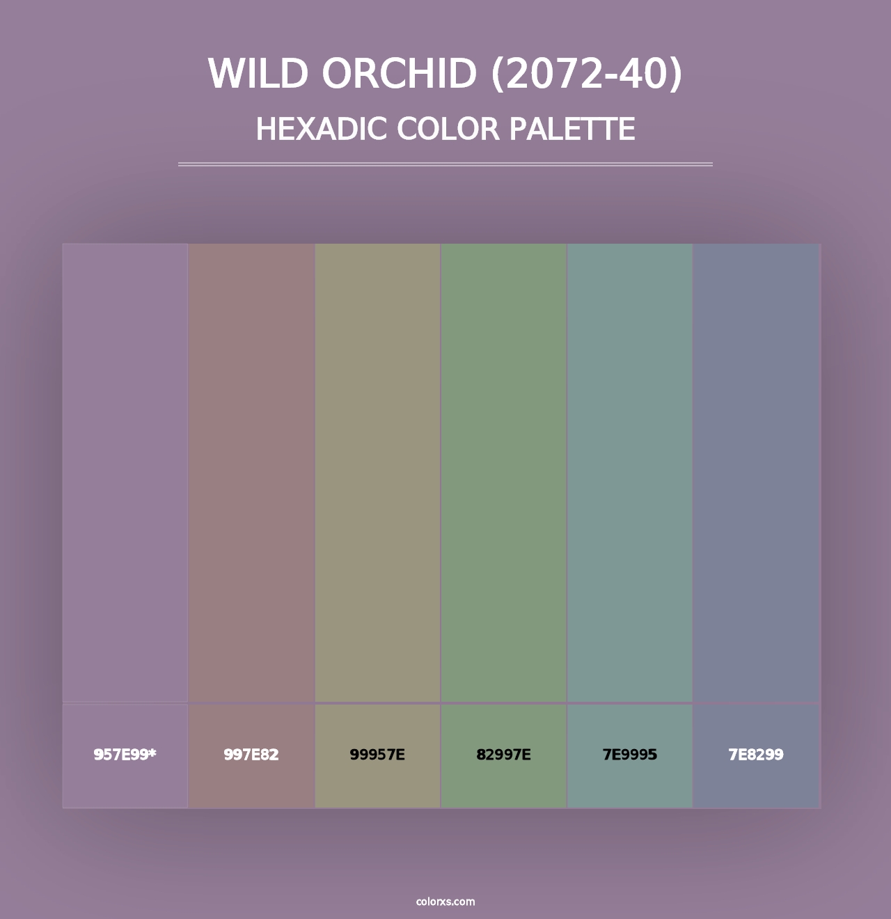 Wild Orchid (2072-40) - Hexadic Color Palette