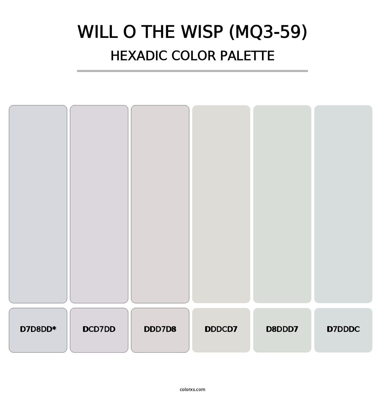 Will O The Wisp (MQ3-59) - Hexadic Color Palette