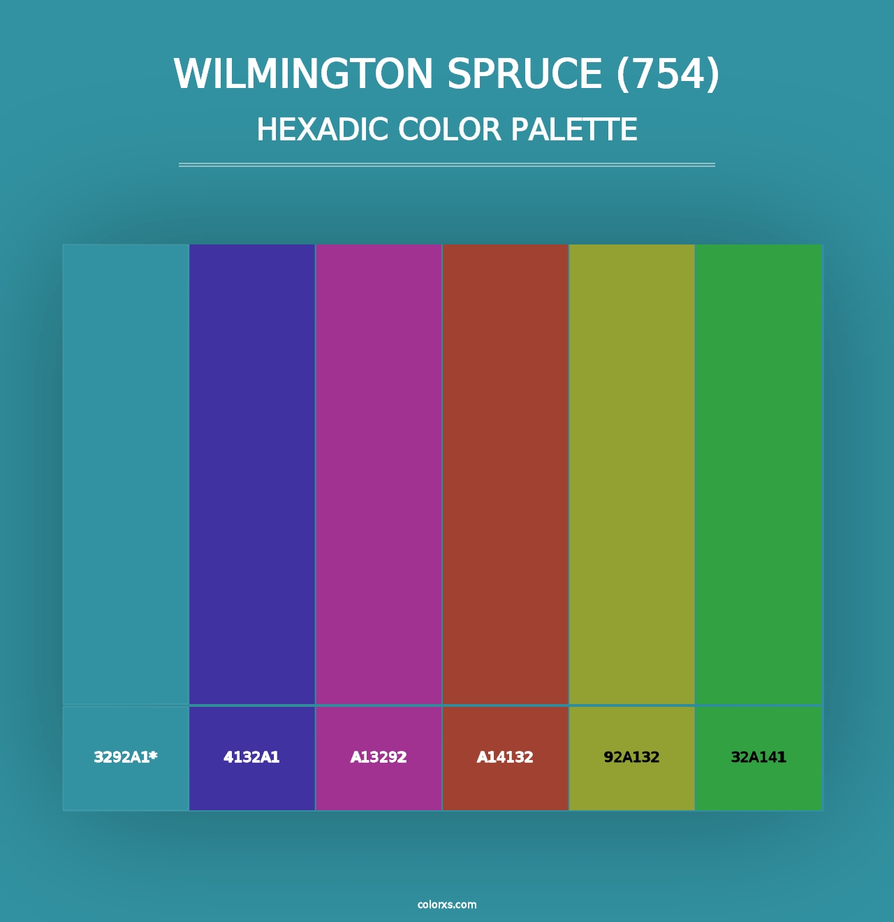 Wilmington Spruce (754) - Hexadic Color Palette