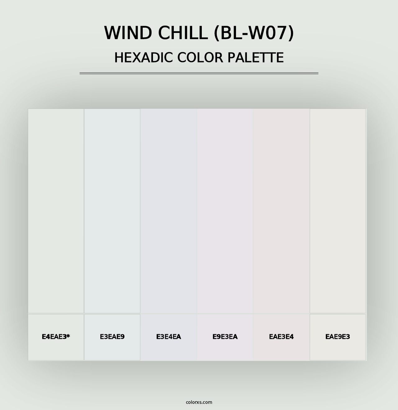 Wind Chill (BL-W07) - Hexadic Color Palette