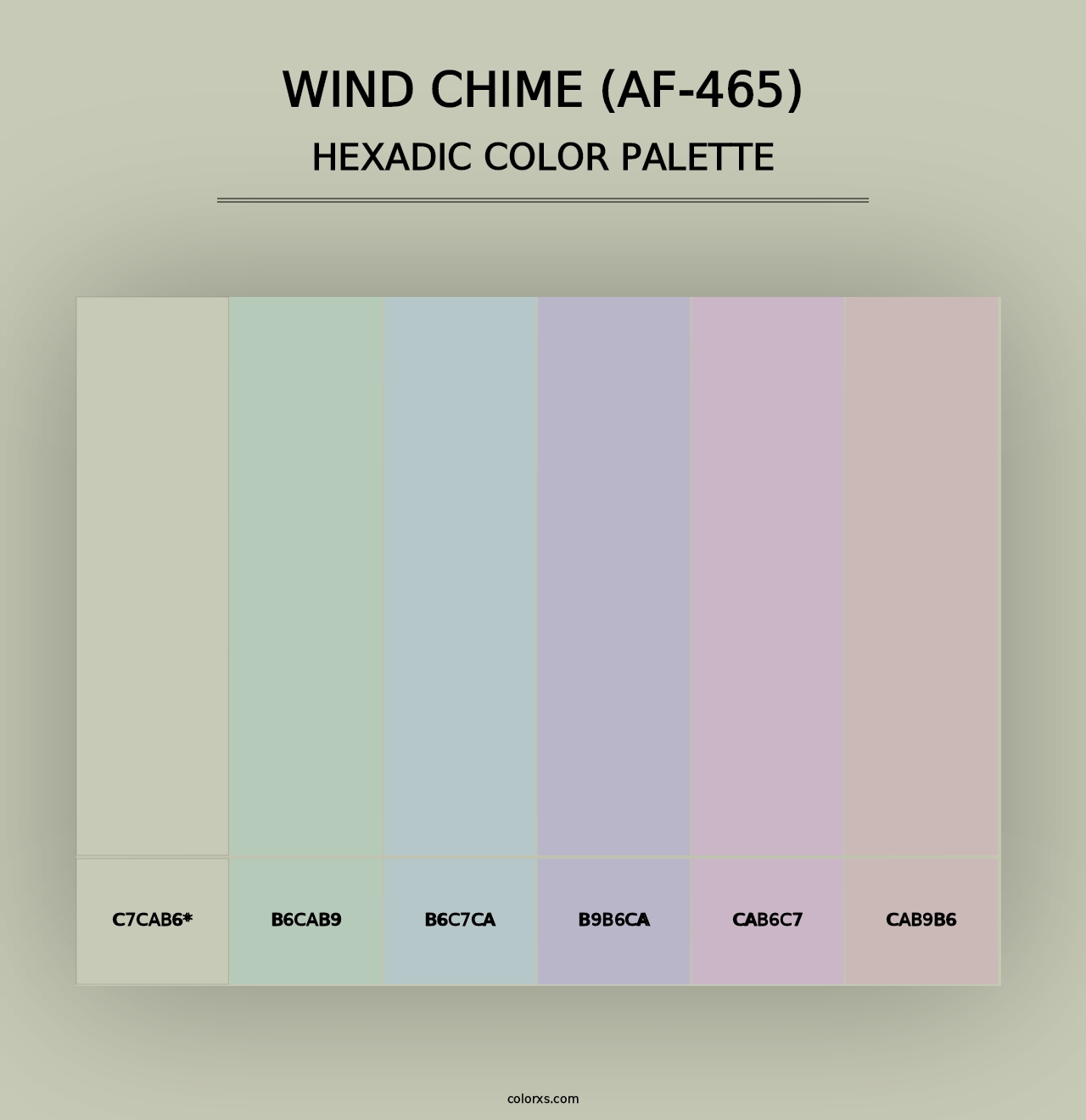 Wind Chime (AF-465) - Hexadic Color Palette