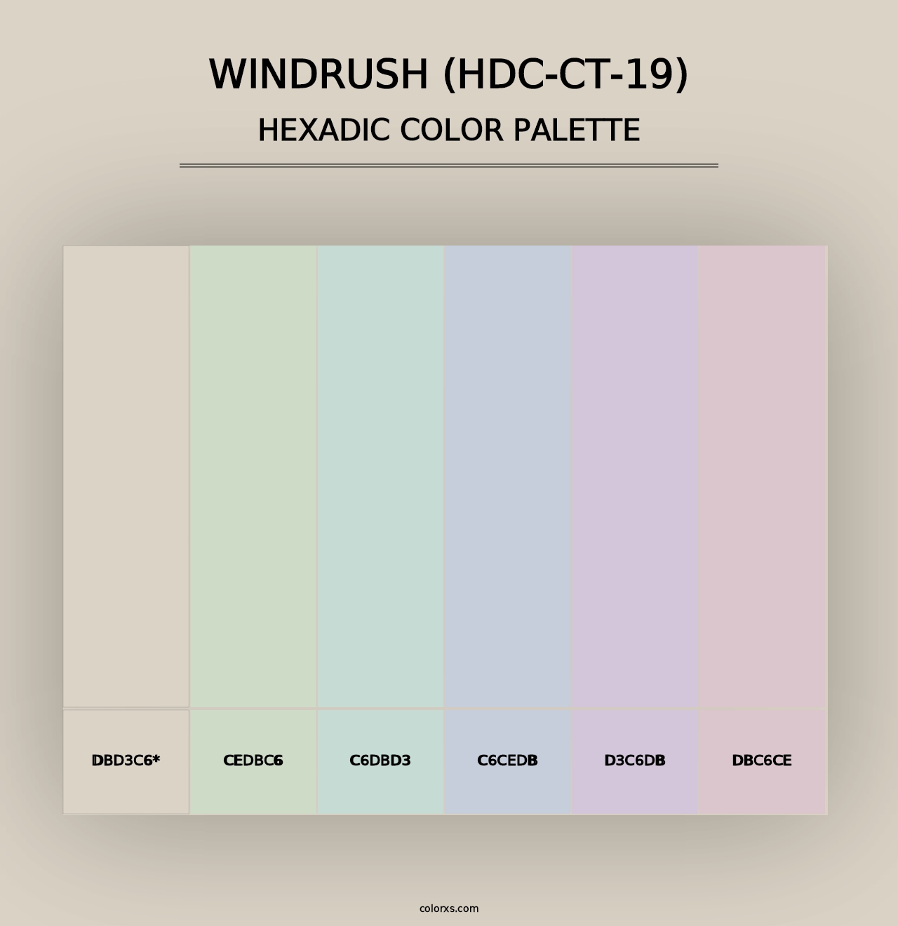 Windrush (HDC-CT-19) - Hexadic Color Palette