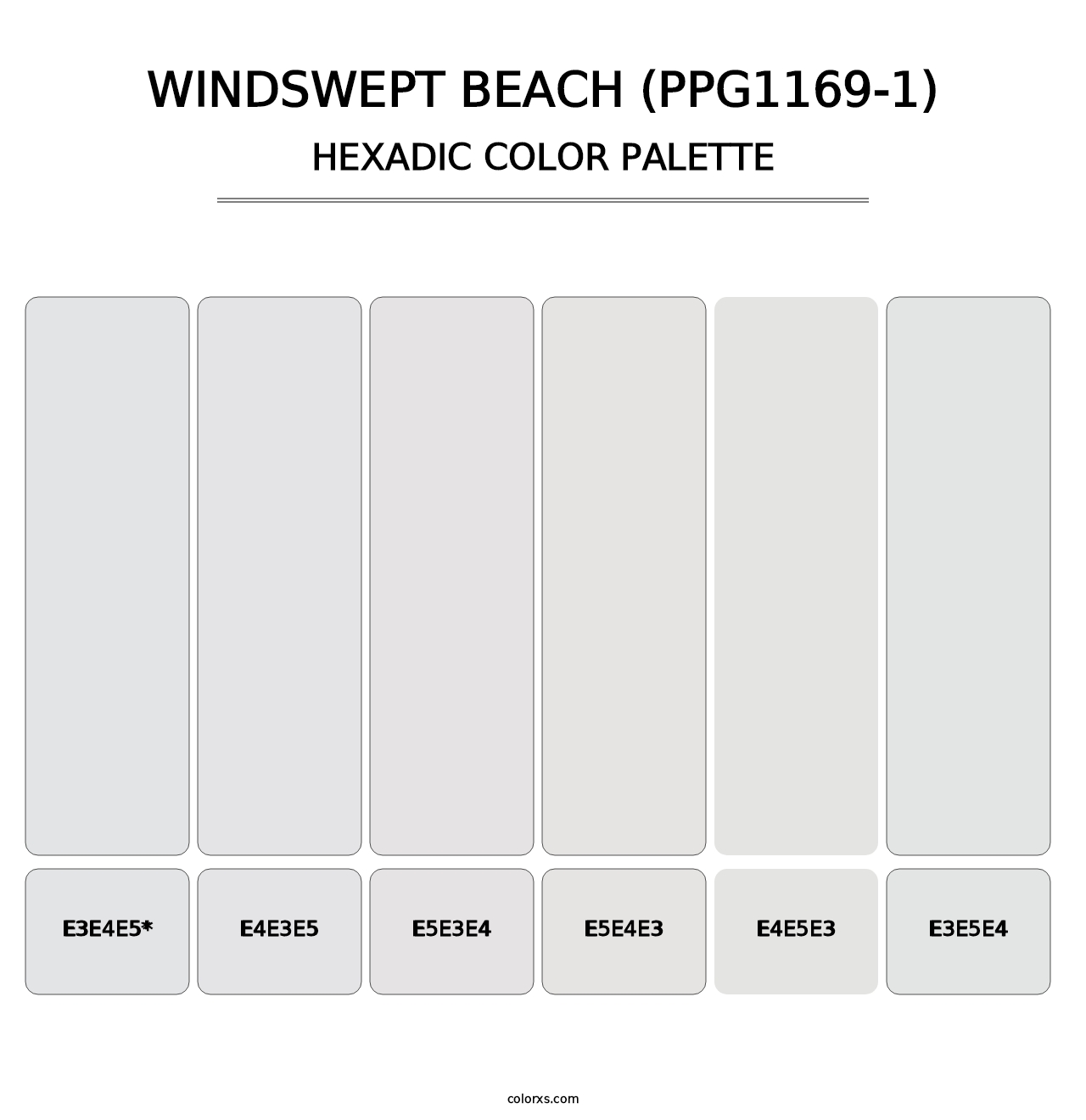 Windswept Beach (PPG1169-1) - Hexadic Color Palette