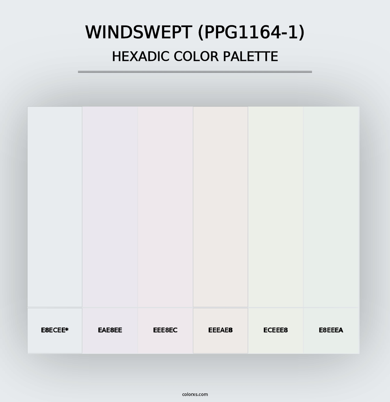 Windswept (PPG1164-1) - Hexadic Color Palette