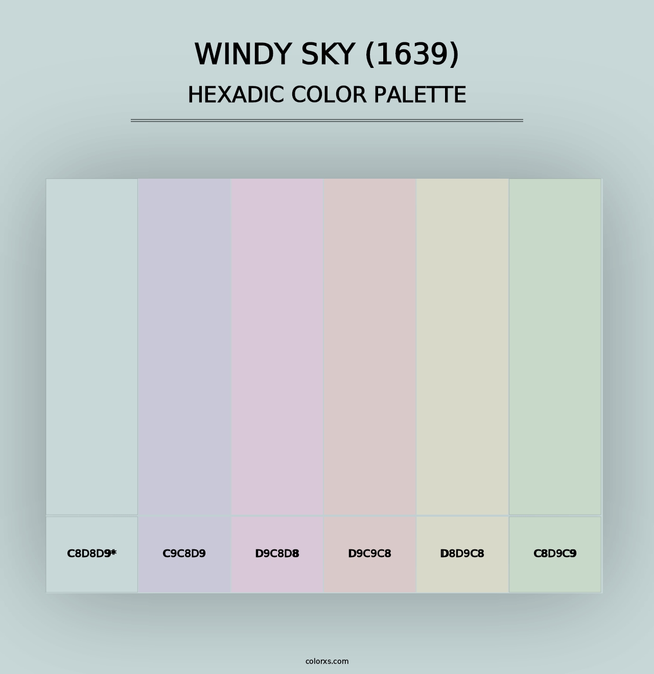 Windy Sky (1639) - Hexadic Color Palette