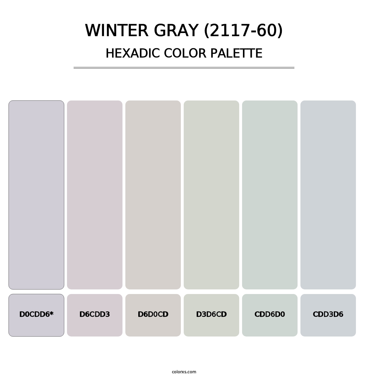 Winter Gray (2117-60) - Hexadic Color Palette