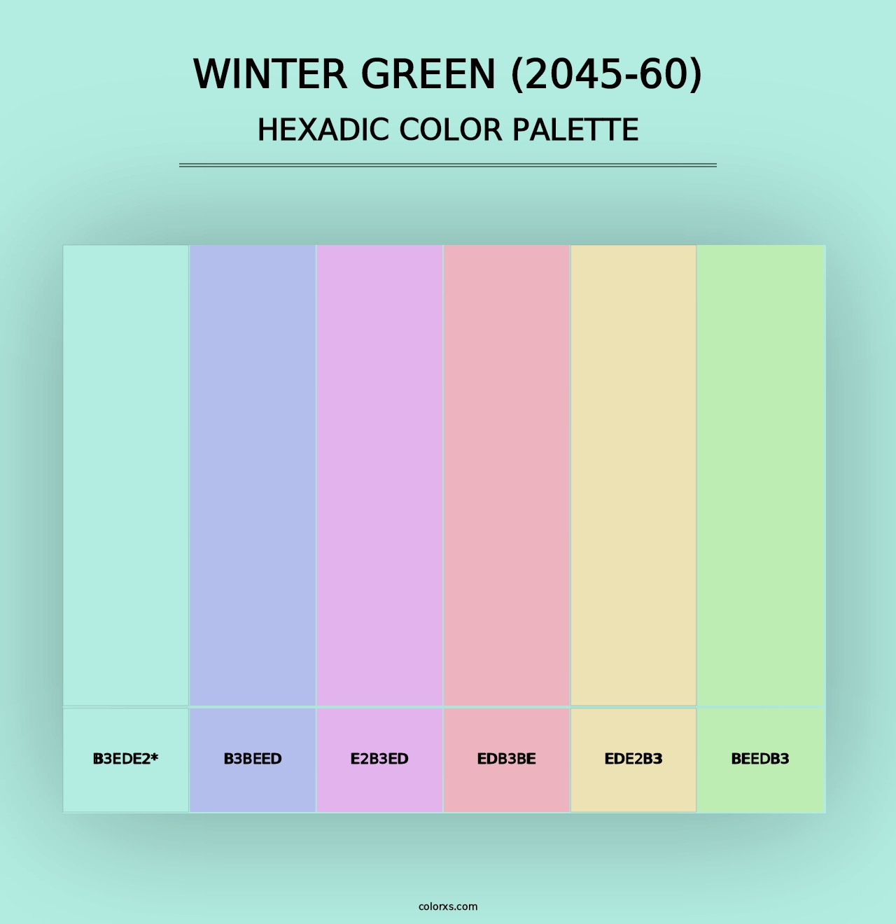 Winter Green (2045-60) - Hexadic Color Palette