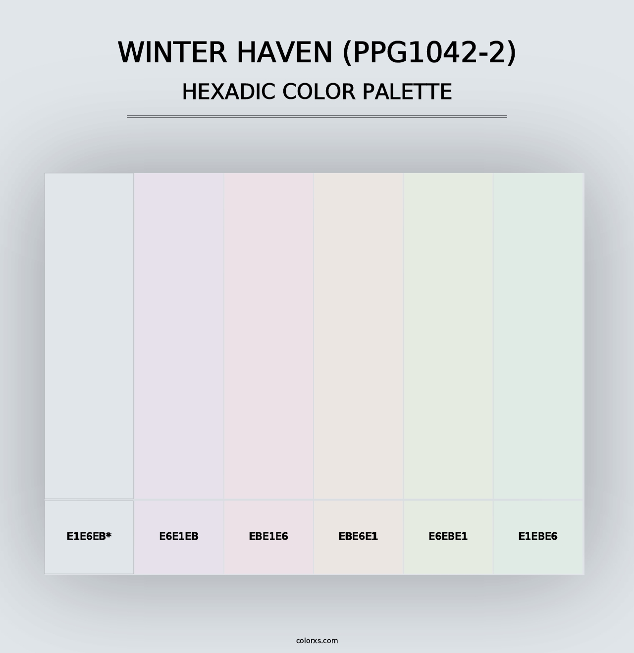 Winter Haven (PPG1042-2) - Hexadic Color Palette