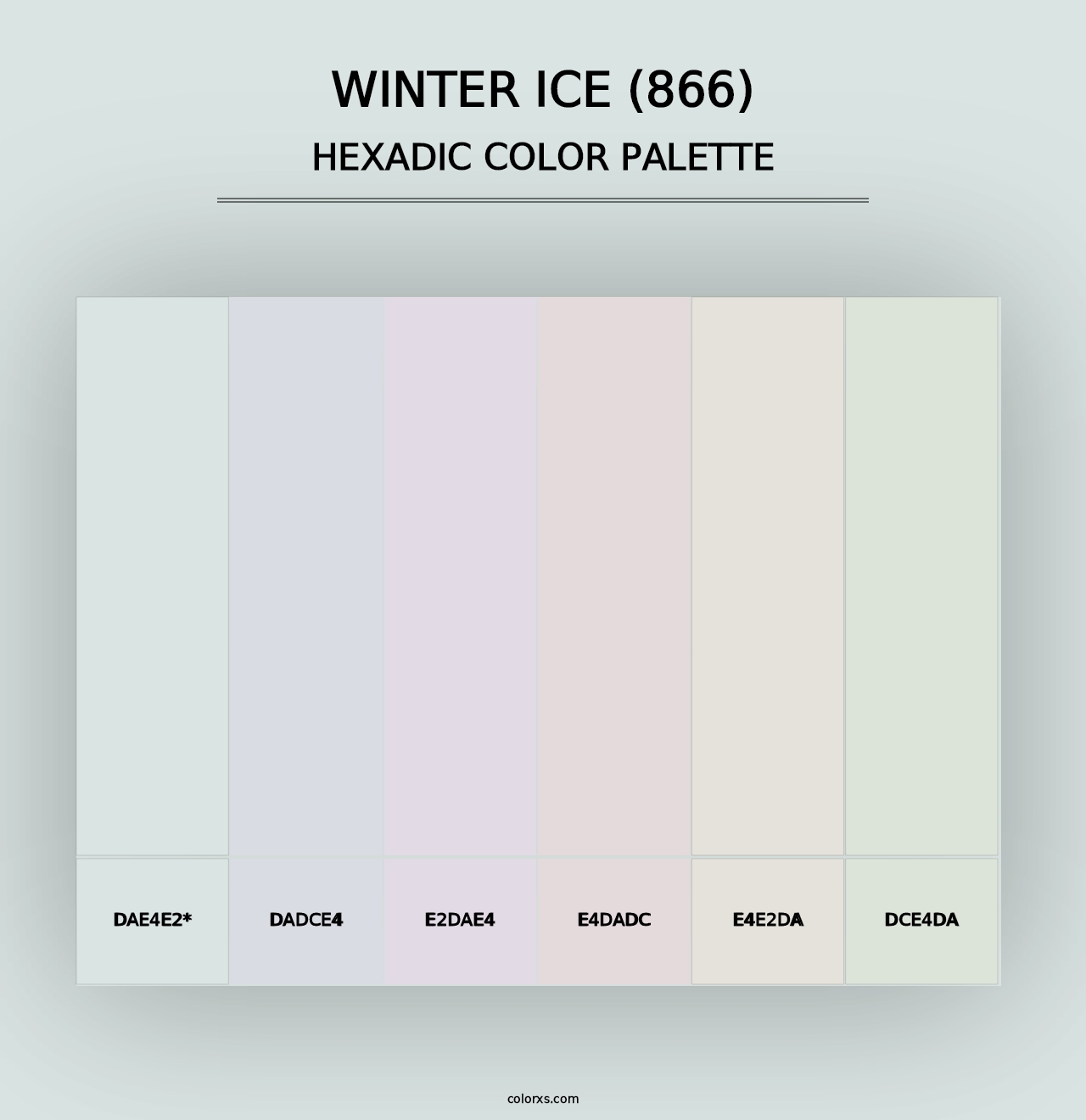 Winter Ice (866) - Hexadic Color Palette