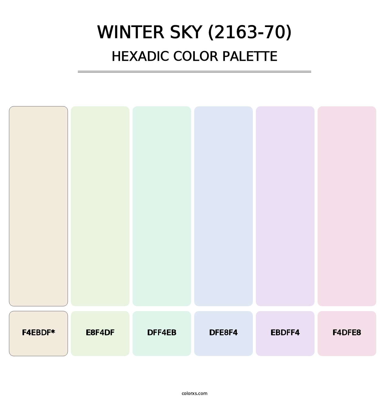 Winter Sky (2163-70) - Hexadic Color Palette