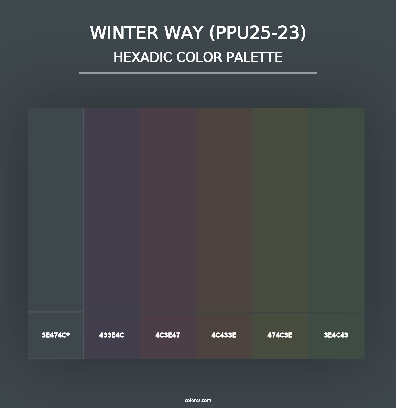 Winter Way (PPU25-23) - Hexadic Color Palette