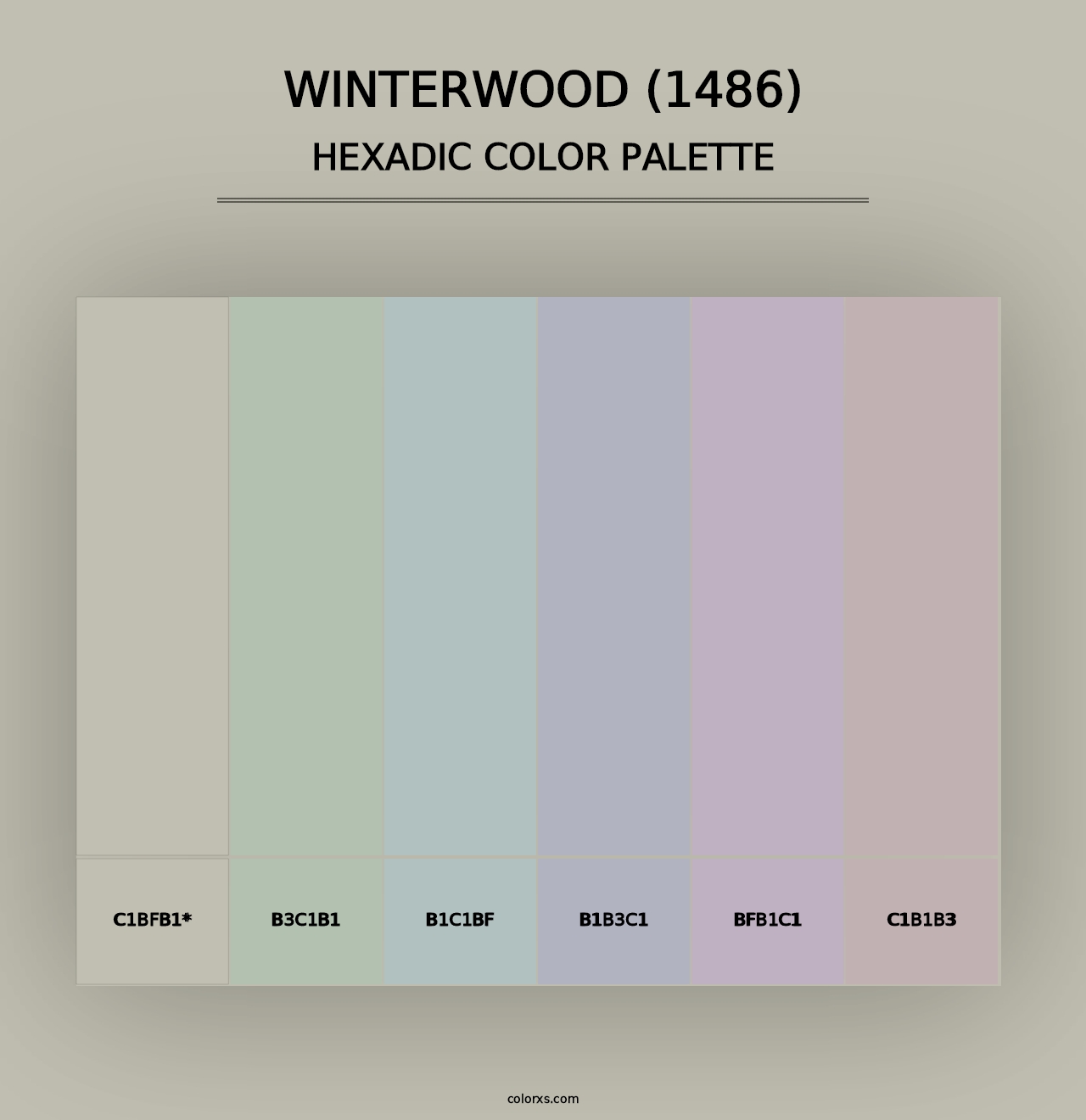 Winterwood (1486) - Hexadic Color Palette