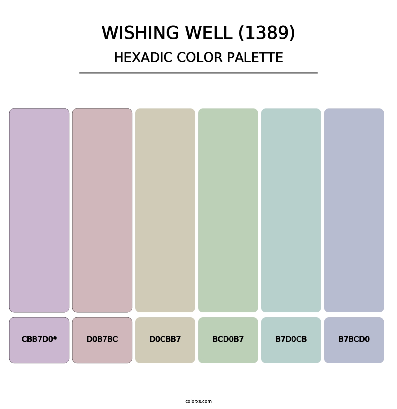 Wishing Well (1389) - Hexadic Color Palette