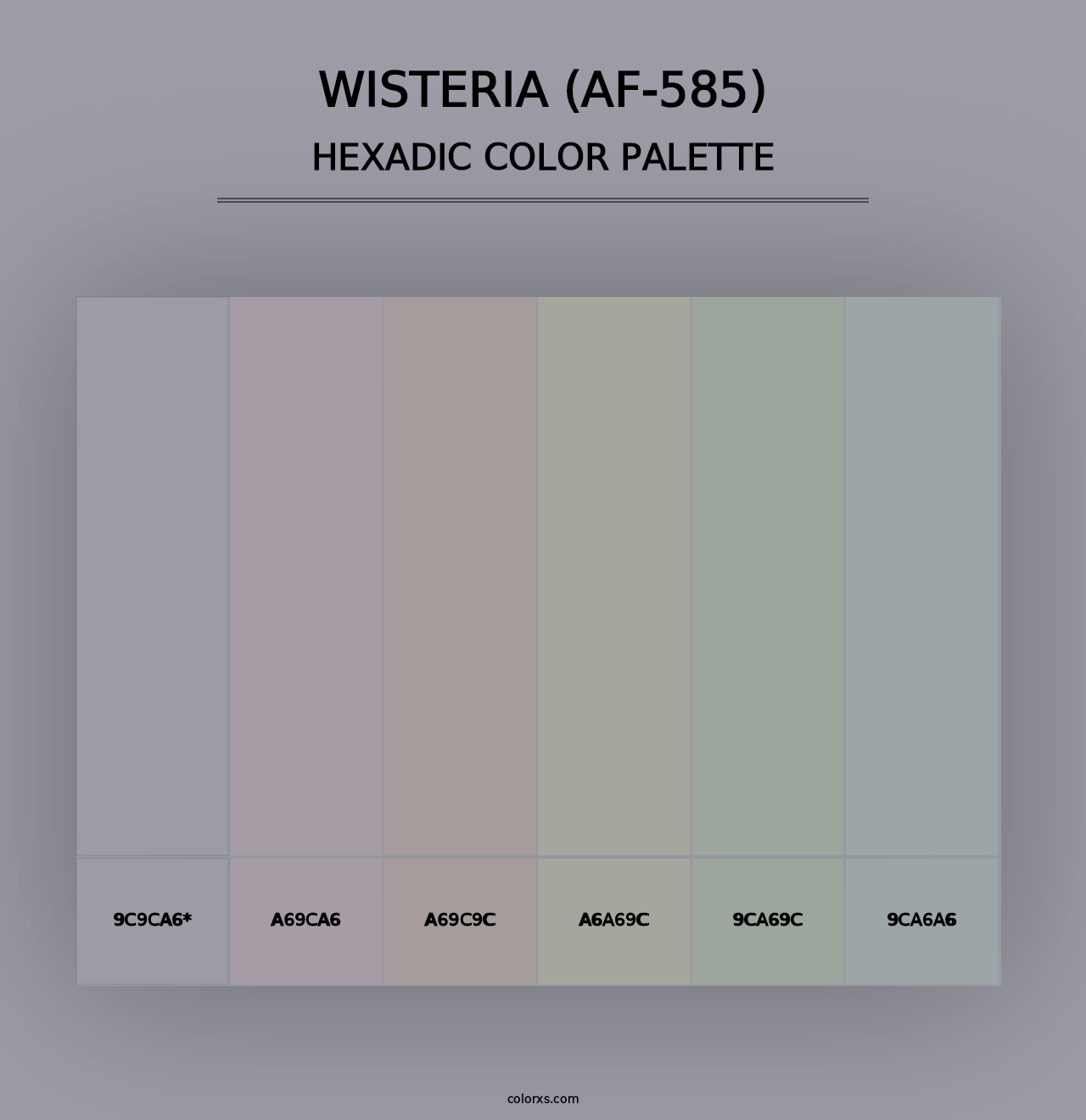 Wisteria (AF-585) - Hexadic Color Palette