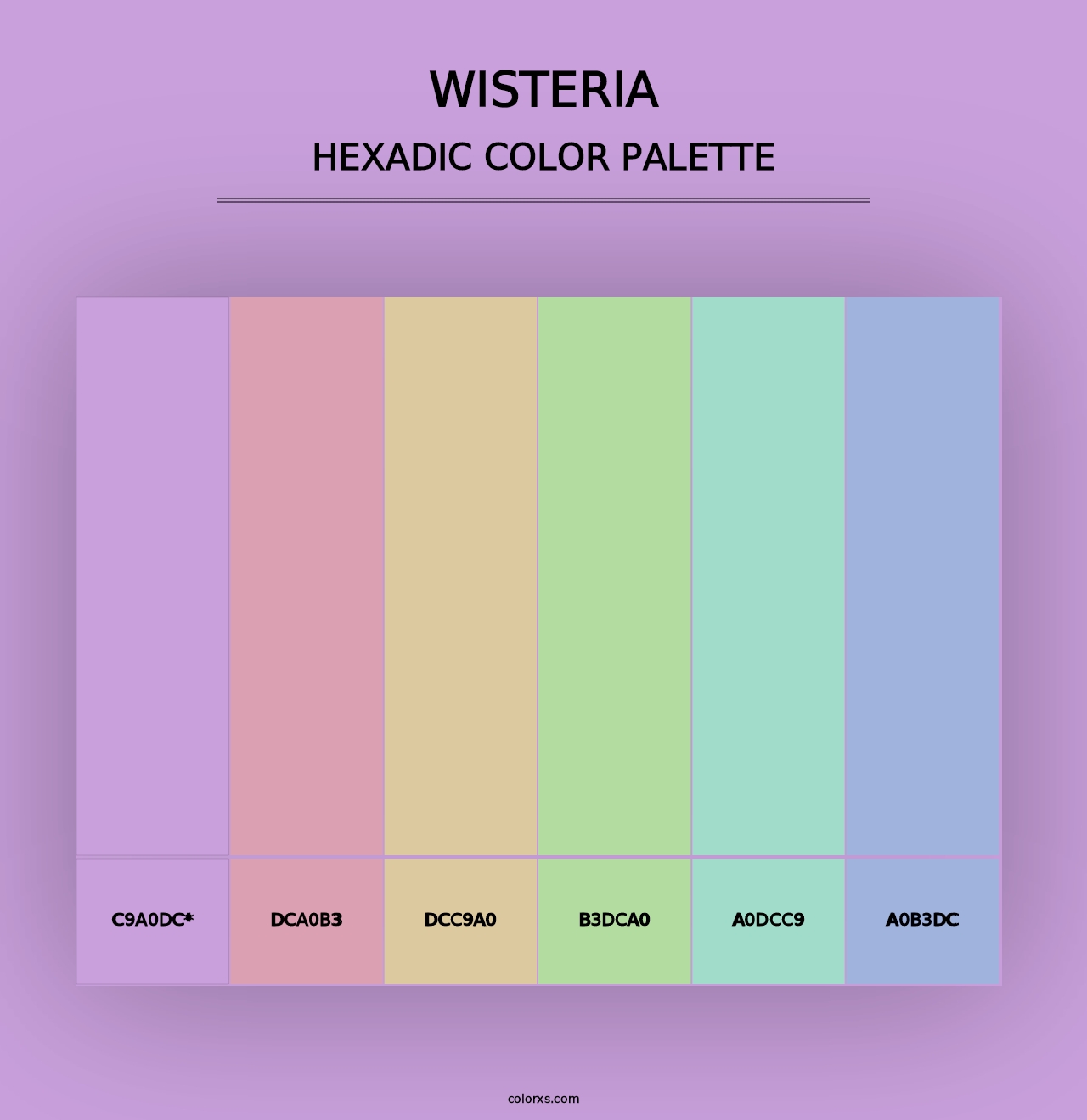 Wisteria - Hexadic Color Palette