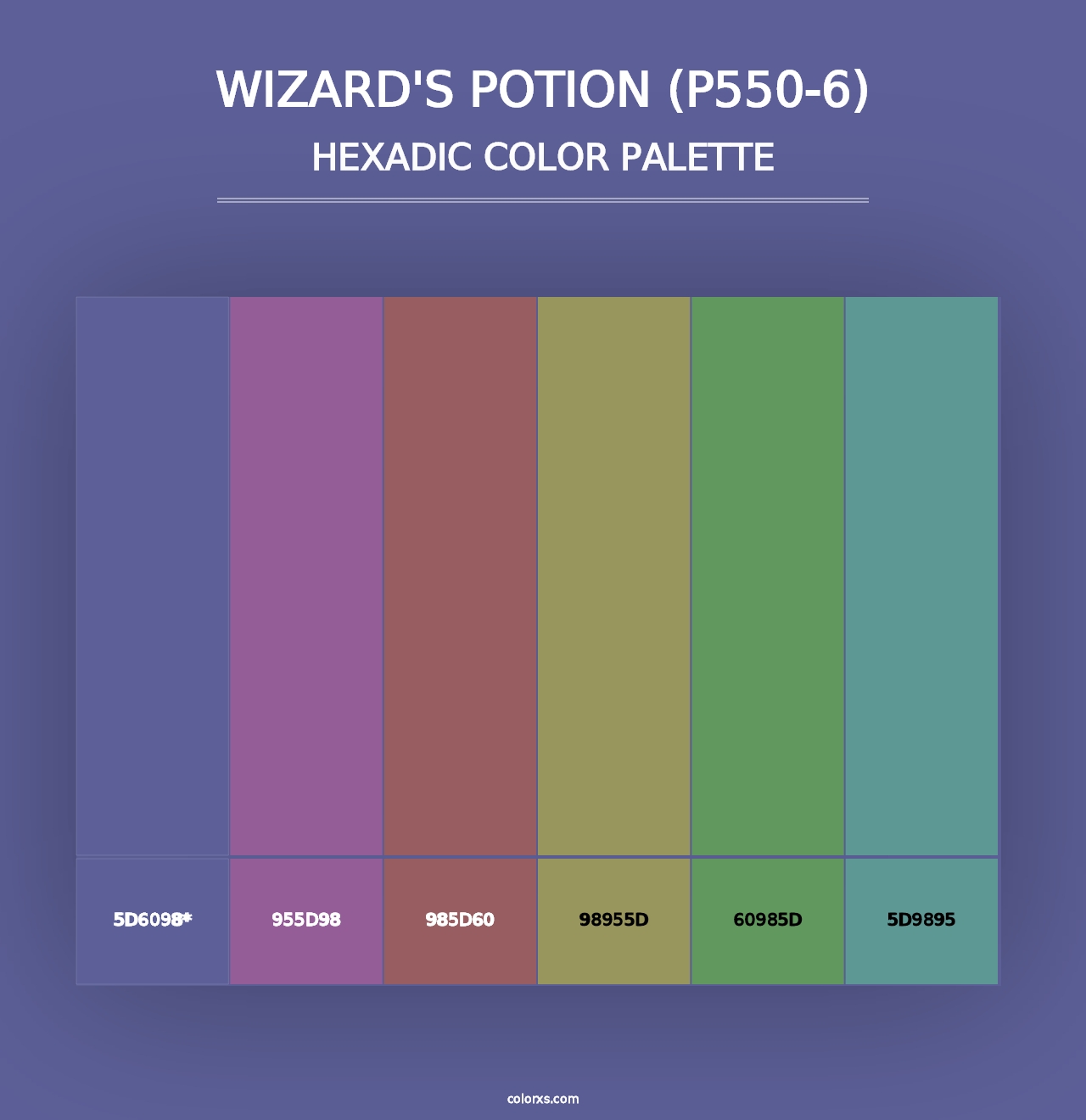 Wizard'S Potion (P550-6) - Hexadic Color Palette