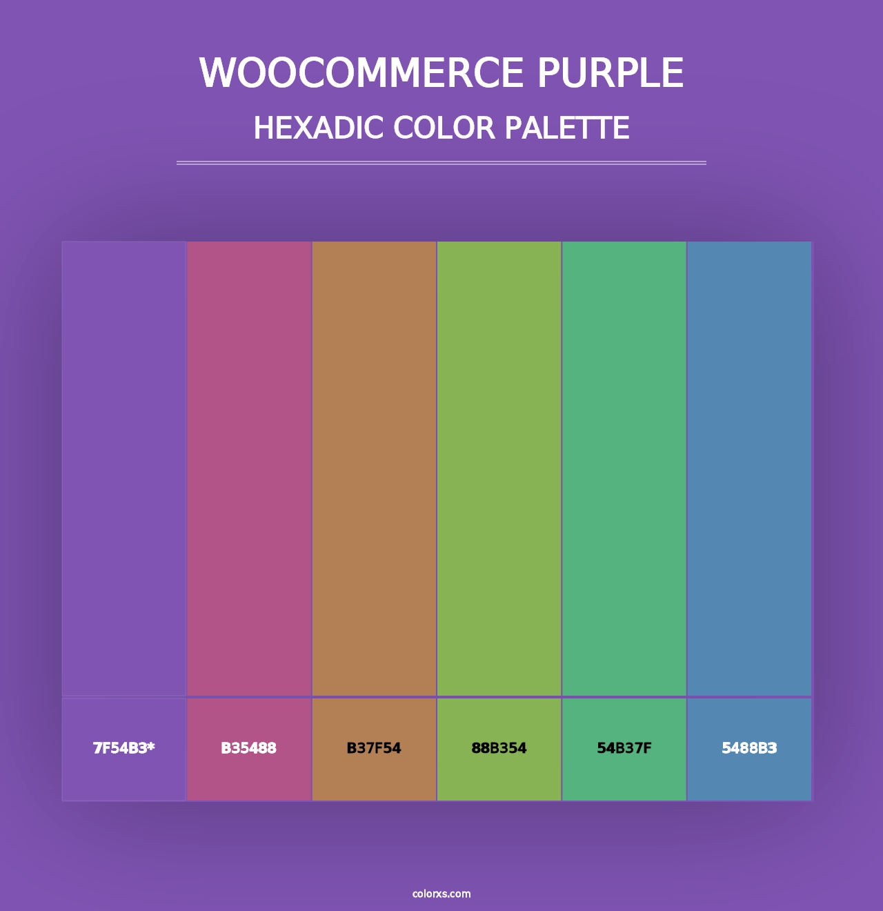 WooCommerce Purple - Hexadic Color Palette