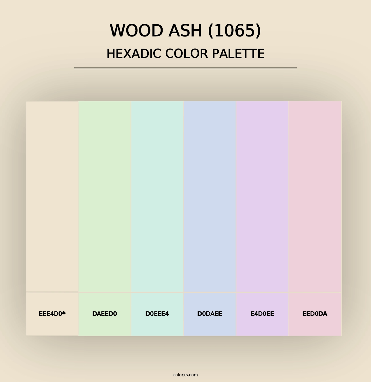 Wood Ash (1065) - Hexadic Color Palette