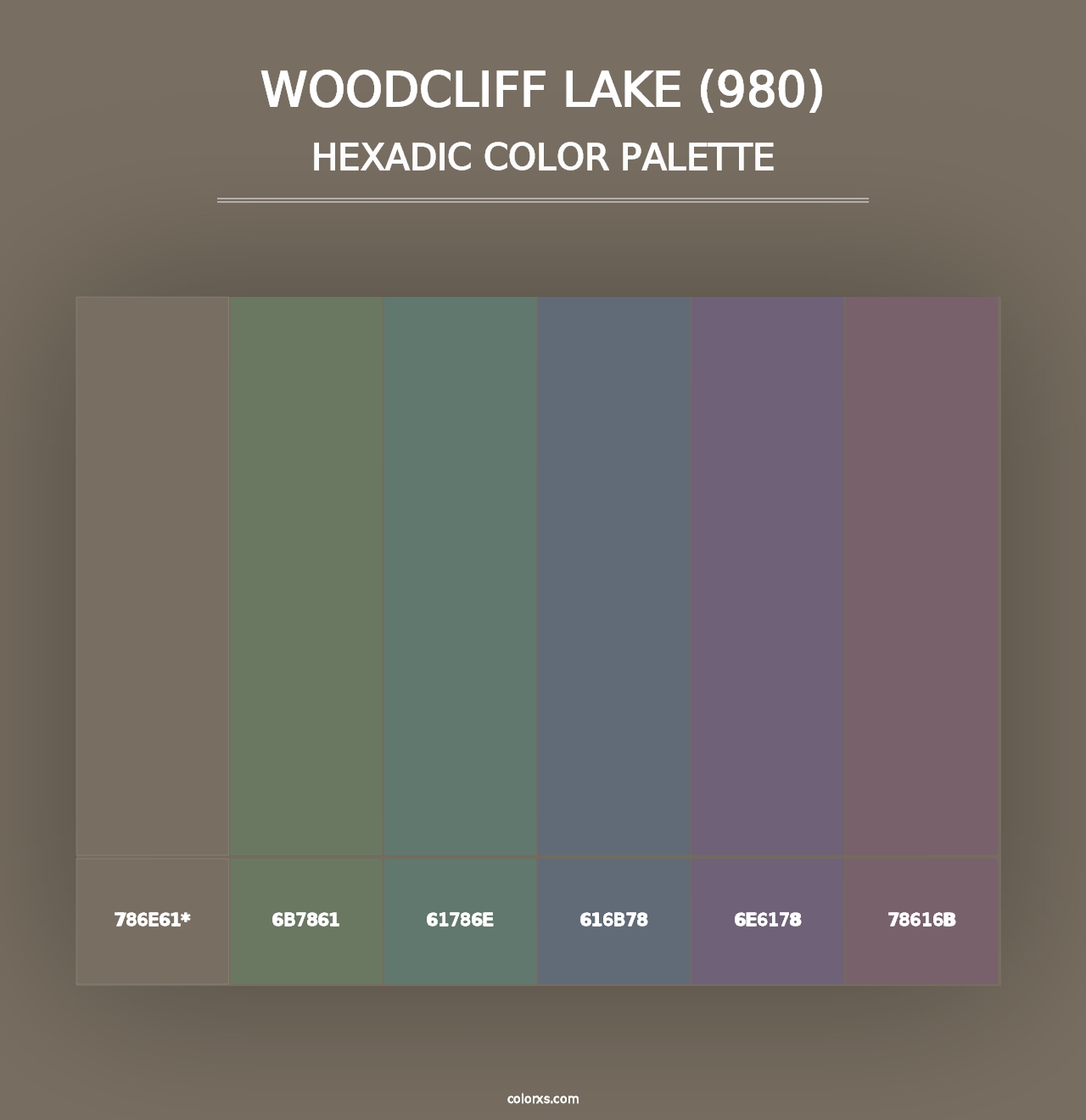 Woodcliff Lake (980) - Hexadic Color Palette