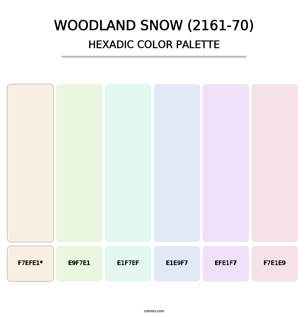 Woodland Snow (2161-70) - Hexadic Color Palette