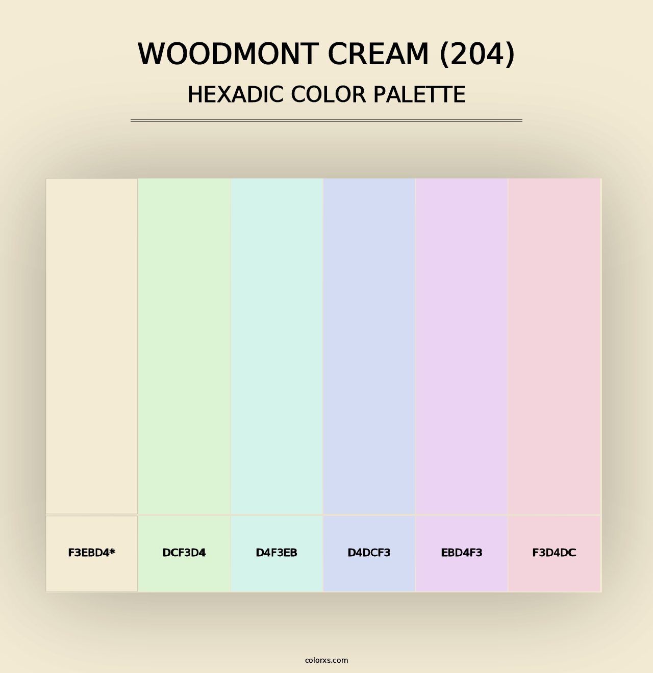 Woodmont Cream (204) - Hexadic Color Palette