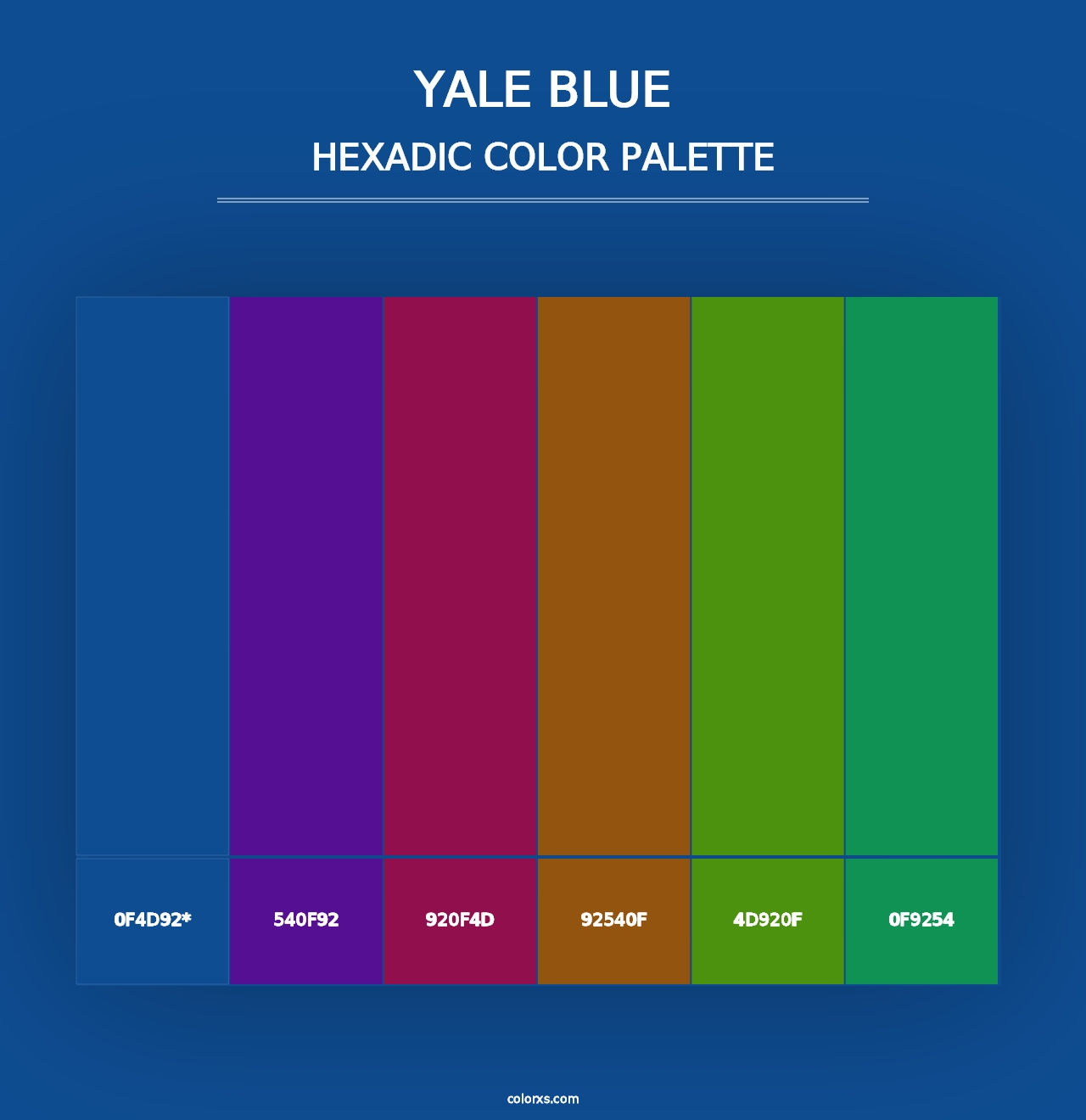 Yale Blue - Hexadic Color Palette