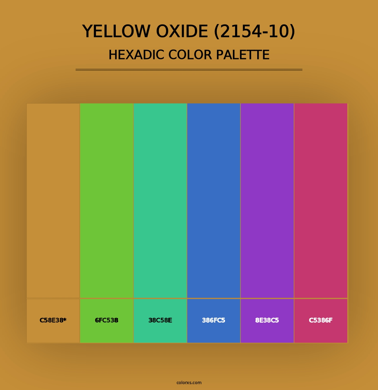 Yellow Oxide (2154-10) - Hexadic Color Palette