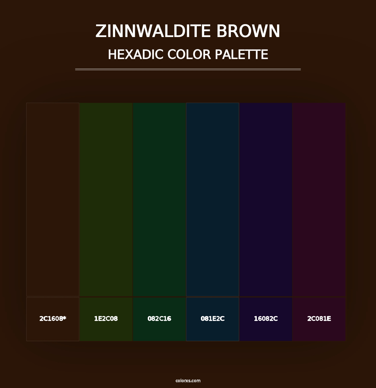 Zinnwaldite Brown - Hexadic Color Palette