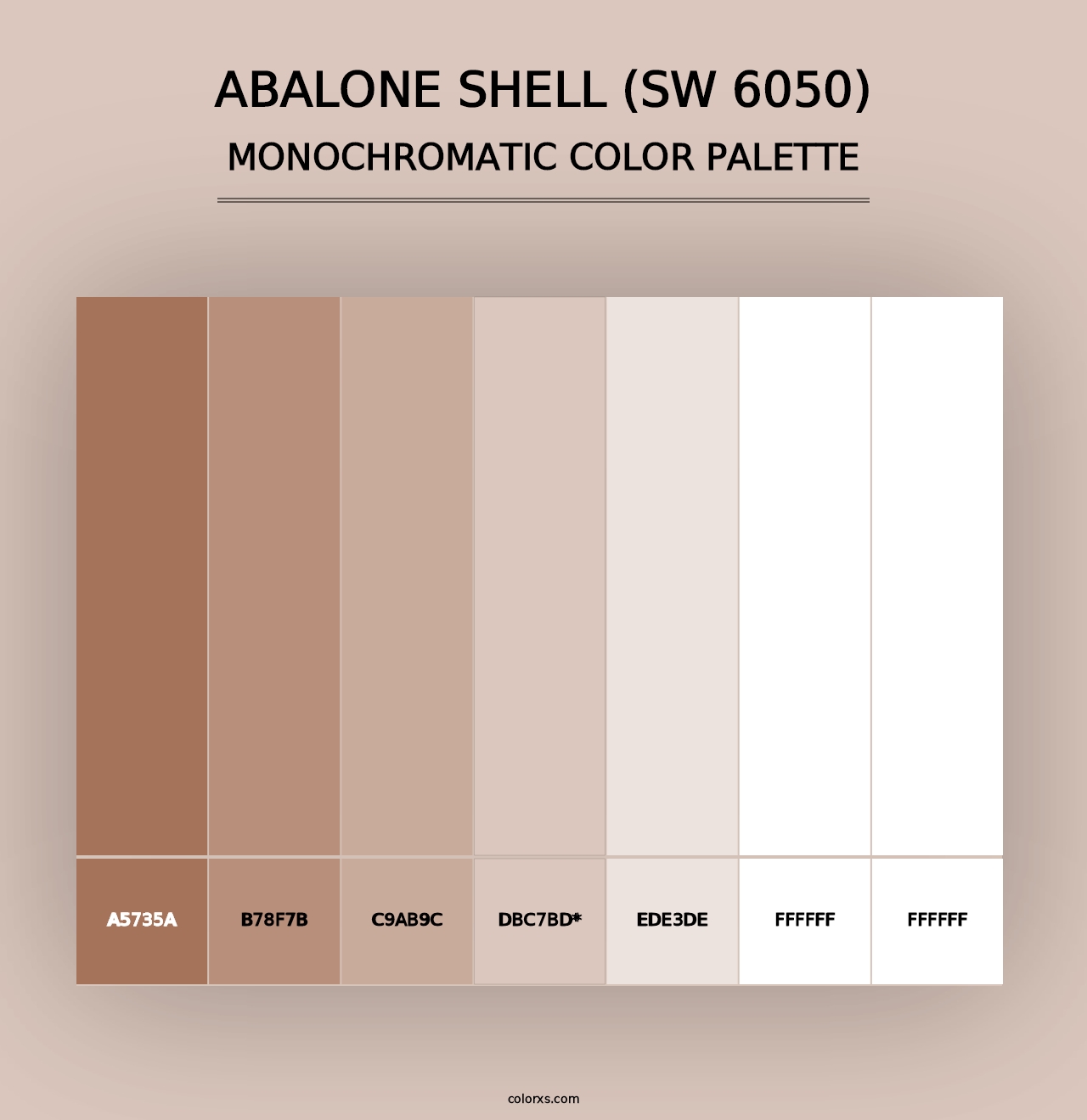 Abalone Shell (SW 6050) - Monochromatic Color Palette