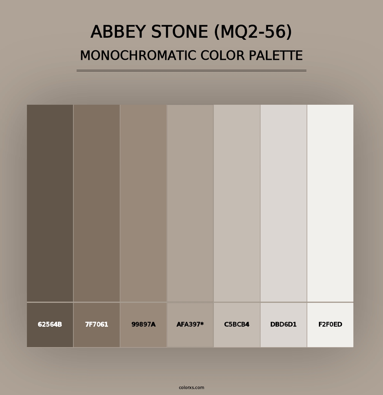 Abbey Stone (MQ2-56) - Monochromatic Color Palette