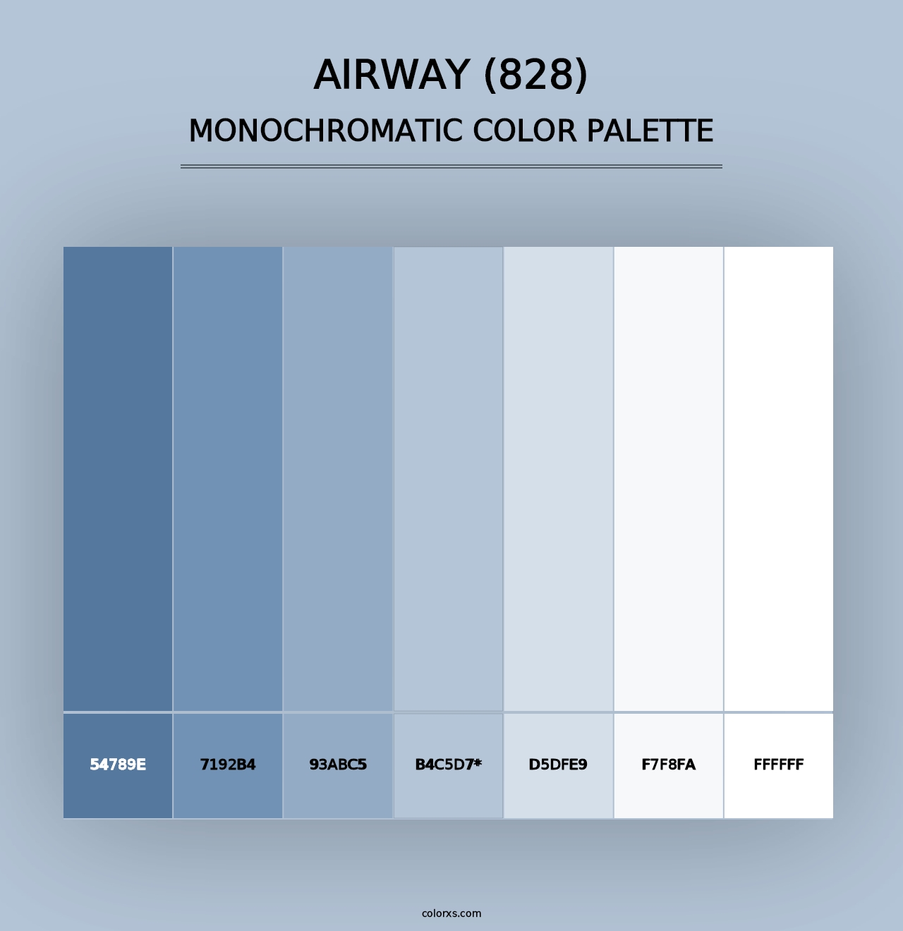 Airway (828) - Monochromatic Color Palette