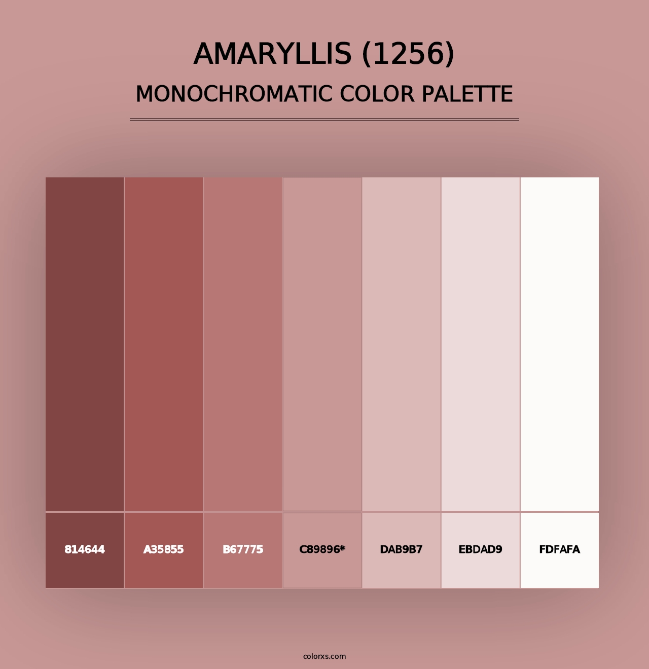 Amaryllis (1256) - Monochromatic Color Palette