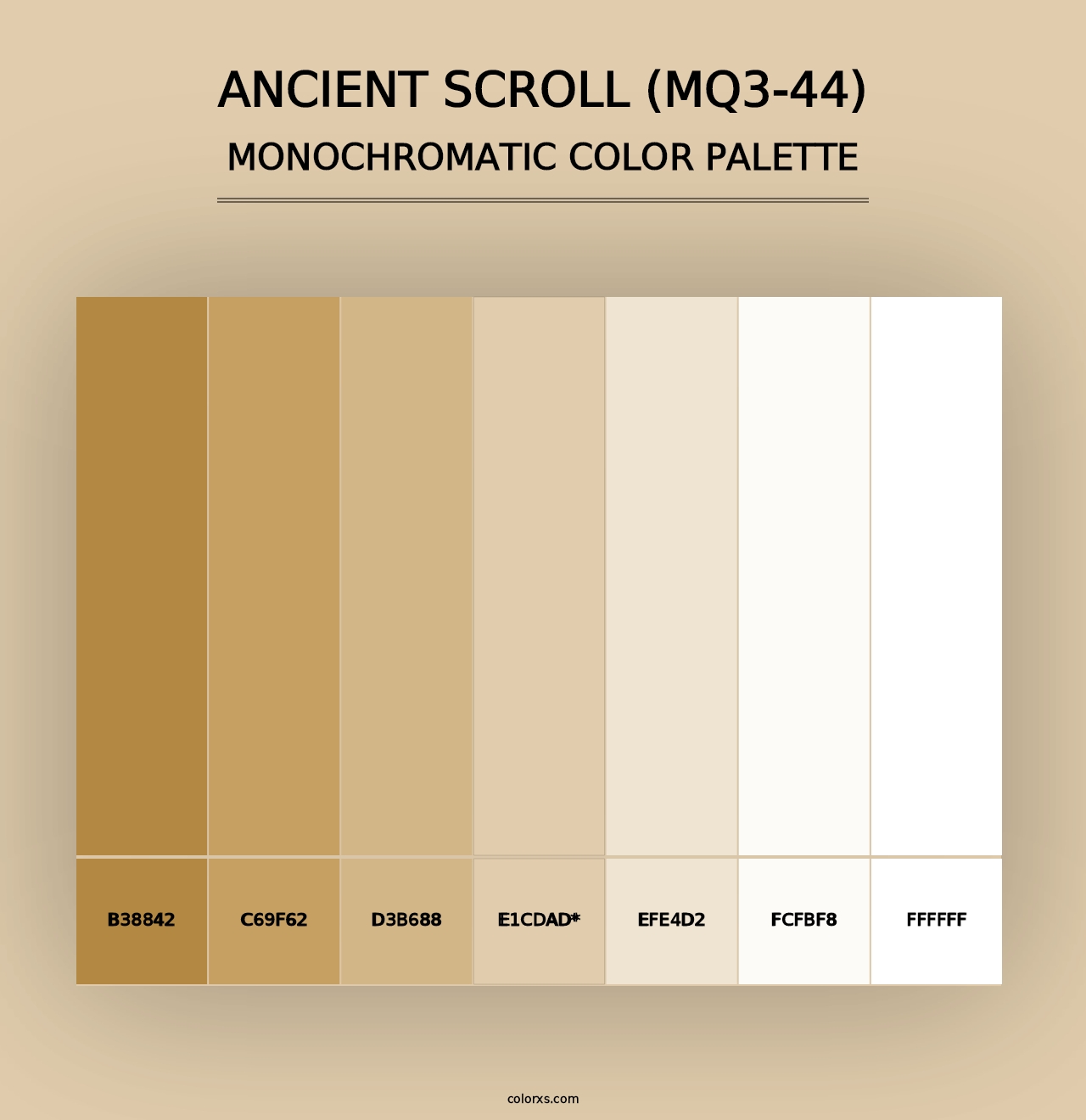 Ancient Scroll (MQ3-44) - Monochromatic Color Palette