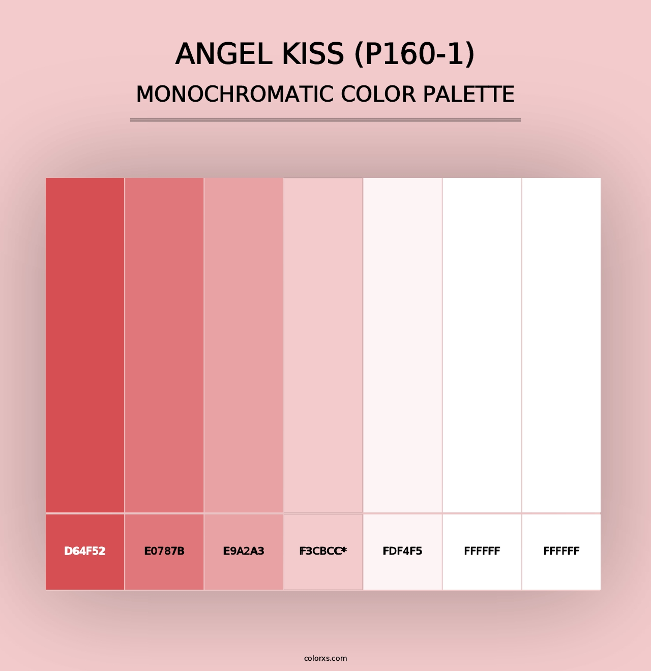 Angel Kiss (P160-1) - Monochromatic Color Palette