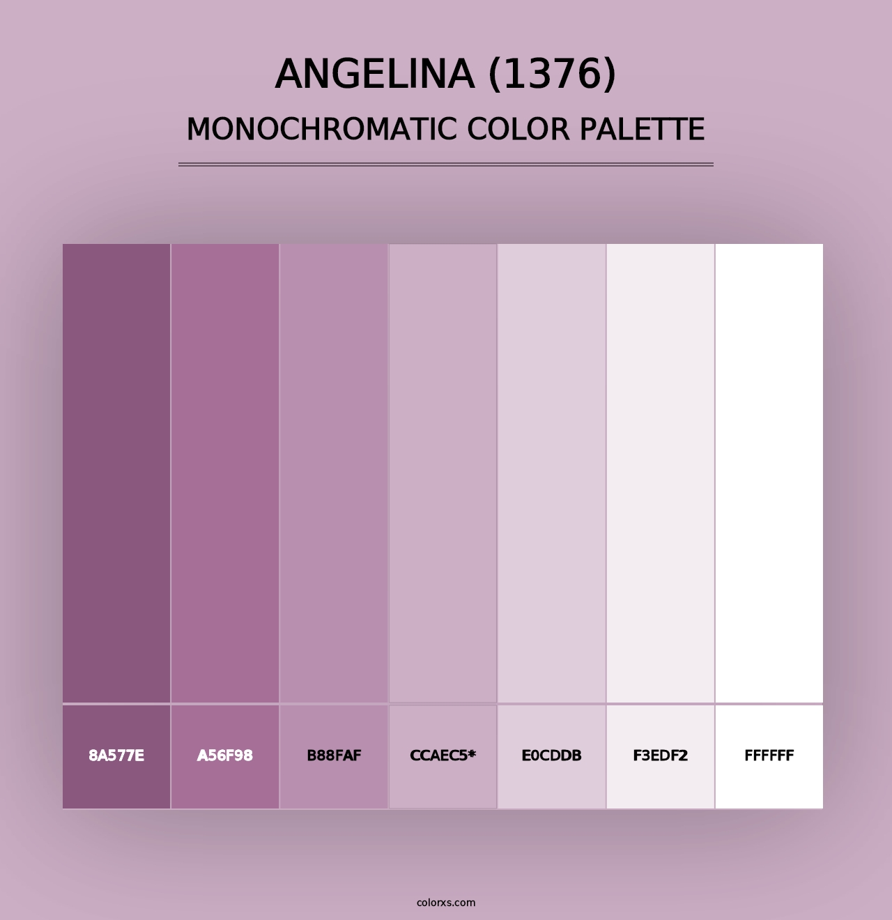 Angelina (1376) - Monochromatic Color Palette