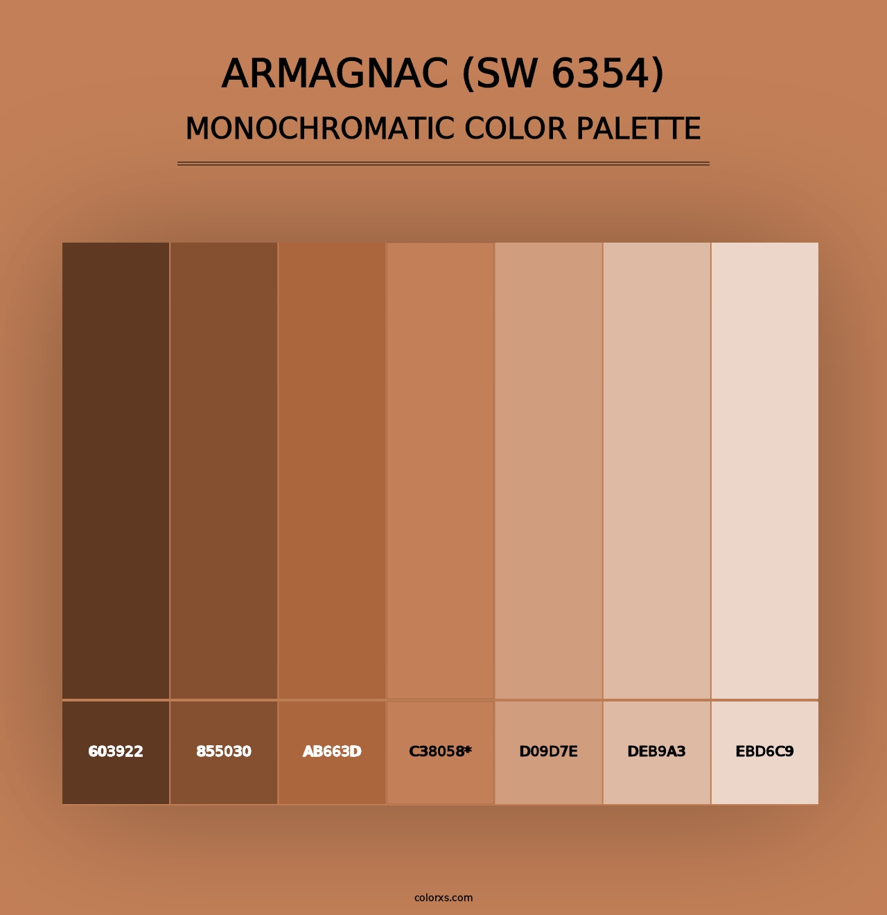 Armagnac (SW 6354) - Monochromatic Color Palette