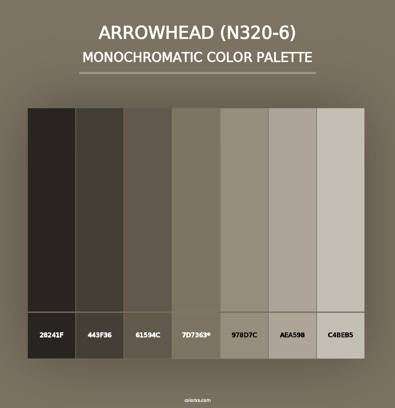 Arrowhead (N320-6) - Monochromatic Color Palette