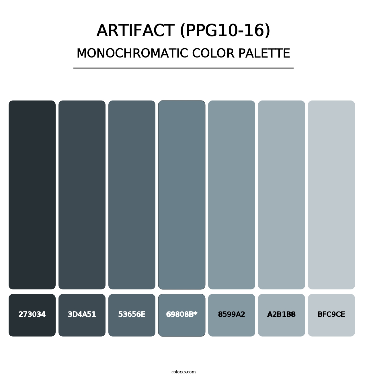 Artifact (PPG10-16) - Monochromatic Color Palette